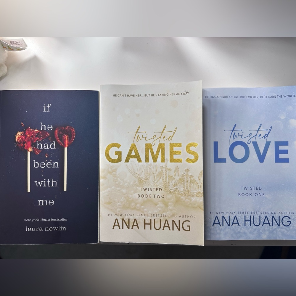 BOOKS! “if he had been with me, twisted love, & twisted games”